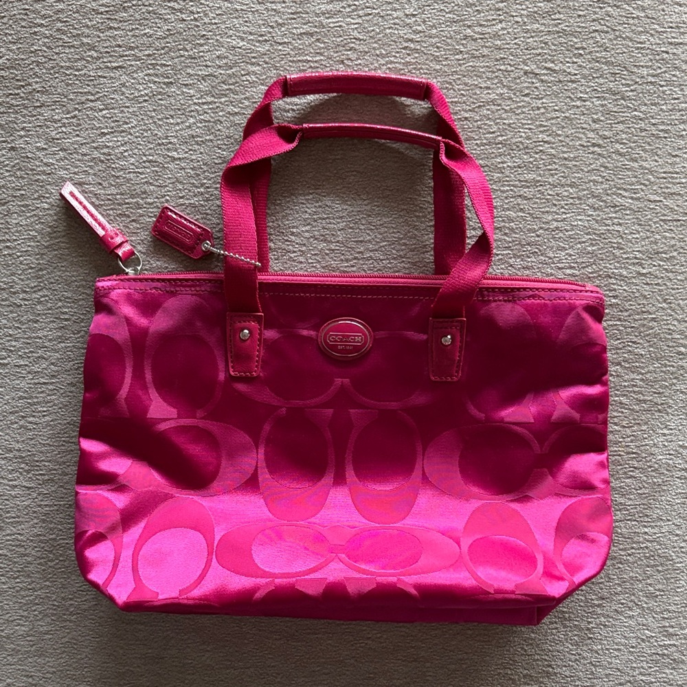Coach Getaway Signature Nylon Weekender Small Tote